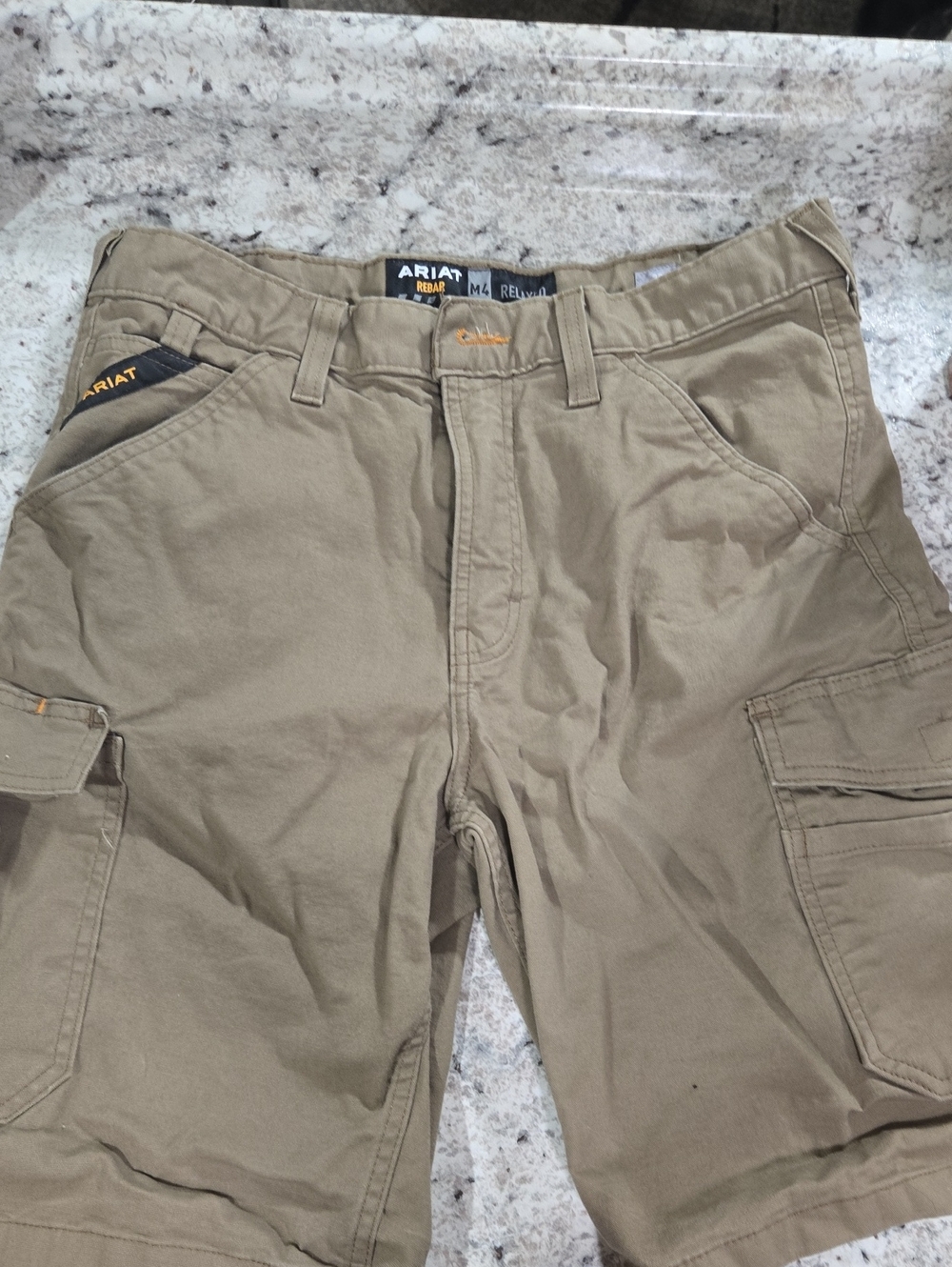 Ariat Men's Khaki Cargo Shorts with Utility Pockets